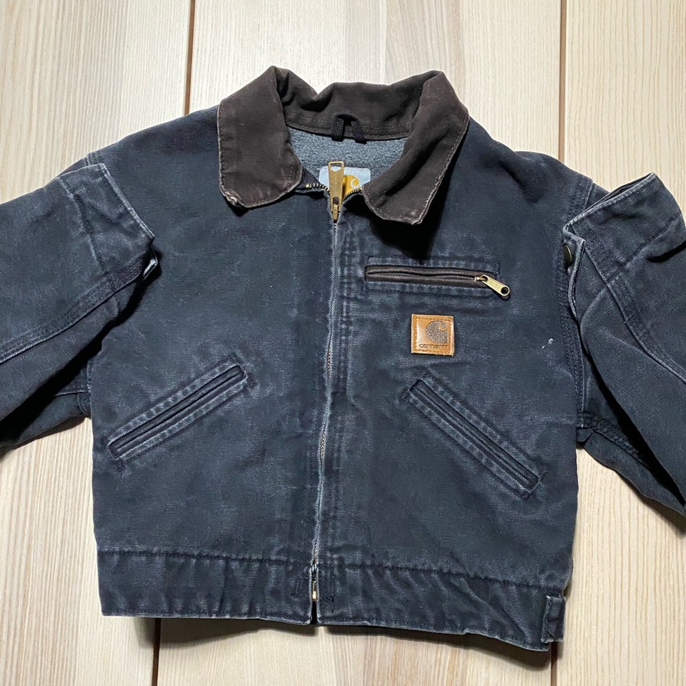 🛑SOLD 🛑Carhartt Fleece Lined Detroit Jacket Youth Small 6/7